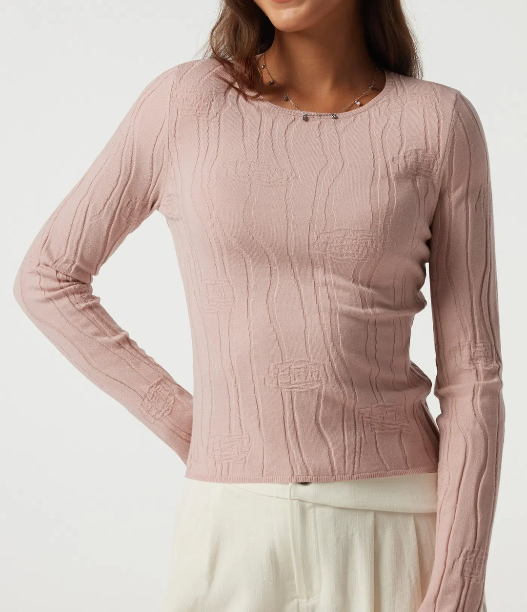 Round Neck Long Sleeve Work Jumper