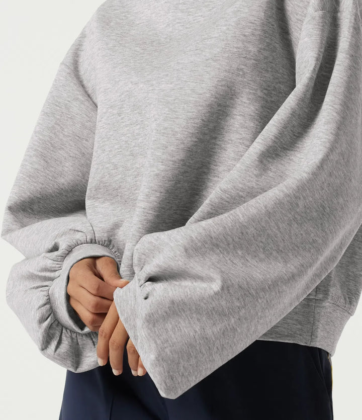 Boat Neck Long Sleeve Pullover Casual Sweatshirt