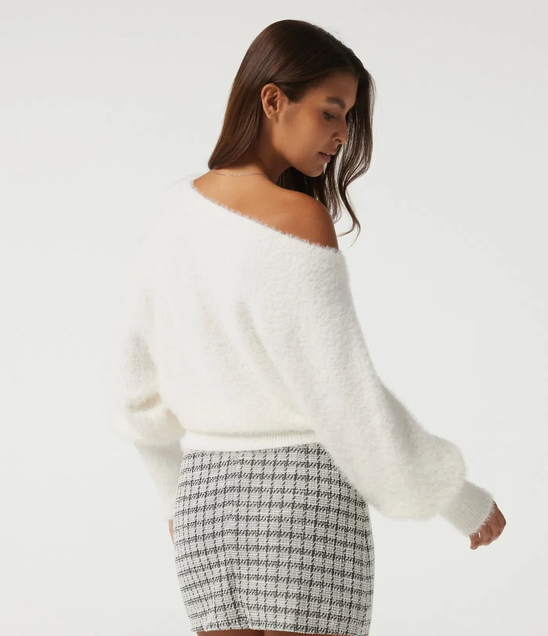 Off Shoulder Bishop Long Sleeve Casual Jumper