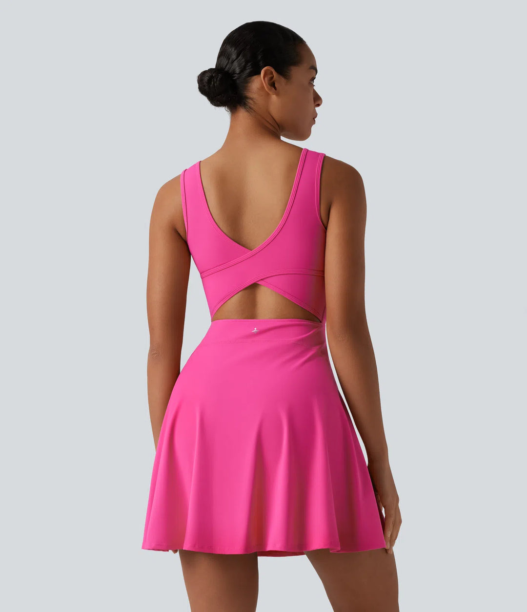 SoftlyZero Airy 2-in-1 InstantCool Mini Dance Active Dress with Pockets-Easy Peezy Edition-Longer Length