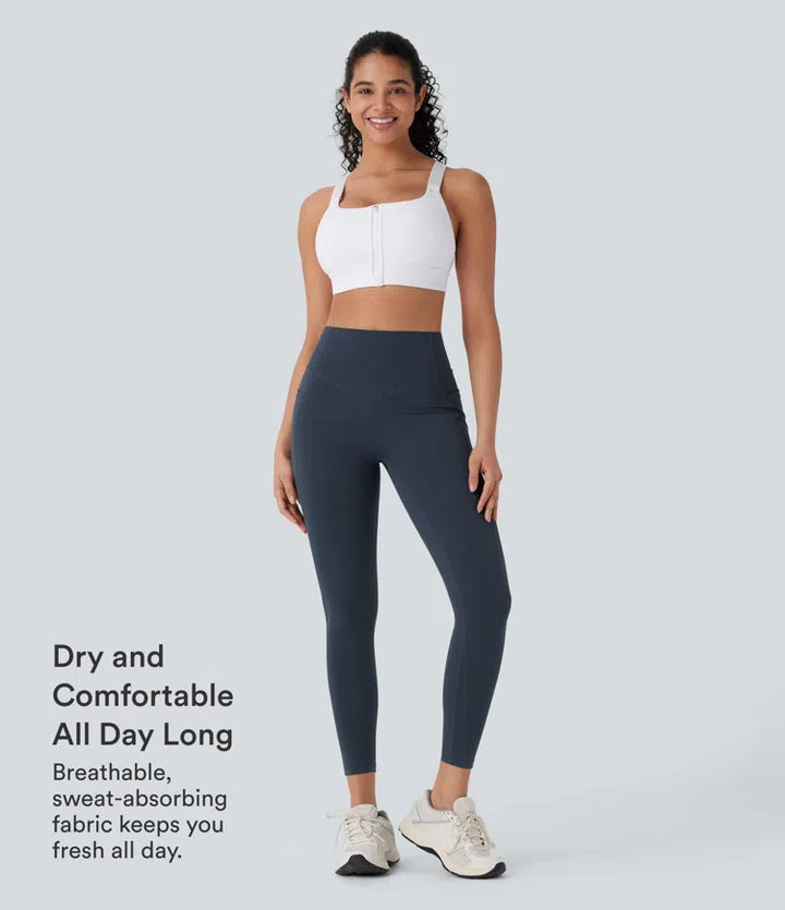 Halara UltraSculpt High Waisted Tummy Control Butt Lifting Ruched Pocket Shaping Yoga Leggings