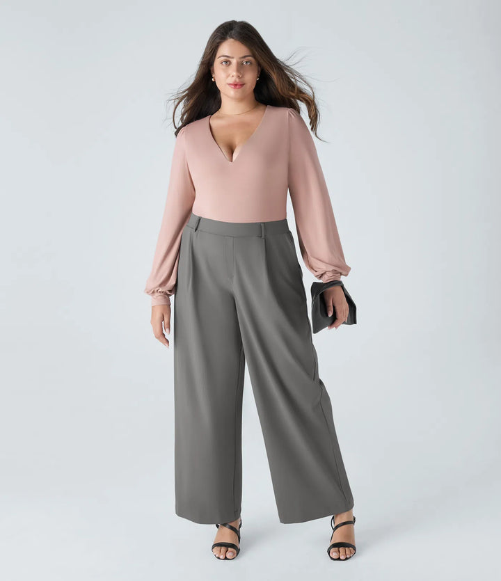 Halara Flex™ DayStretch High Waisted Pocket Straight Leg Work Plus Size Pants