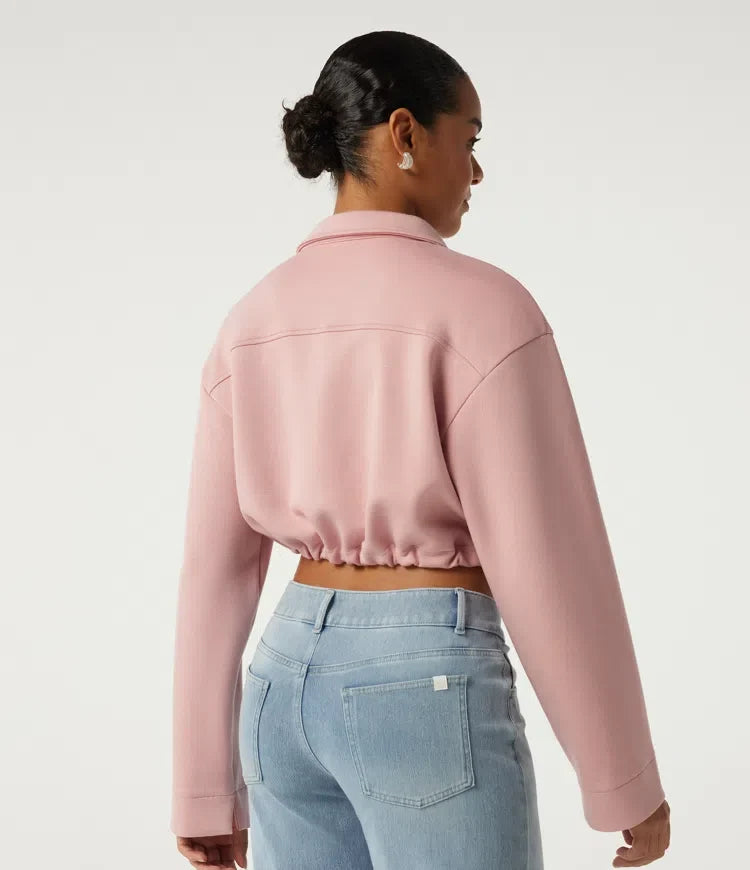 Long Sleeve Casual Shacket with Pockets