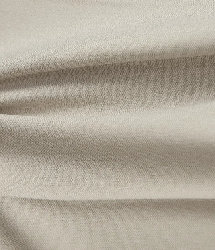Notched Collar Long Sleeve Work Linen-Feel Blazer with Pockets