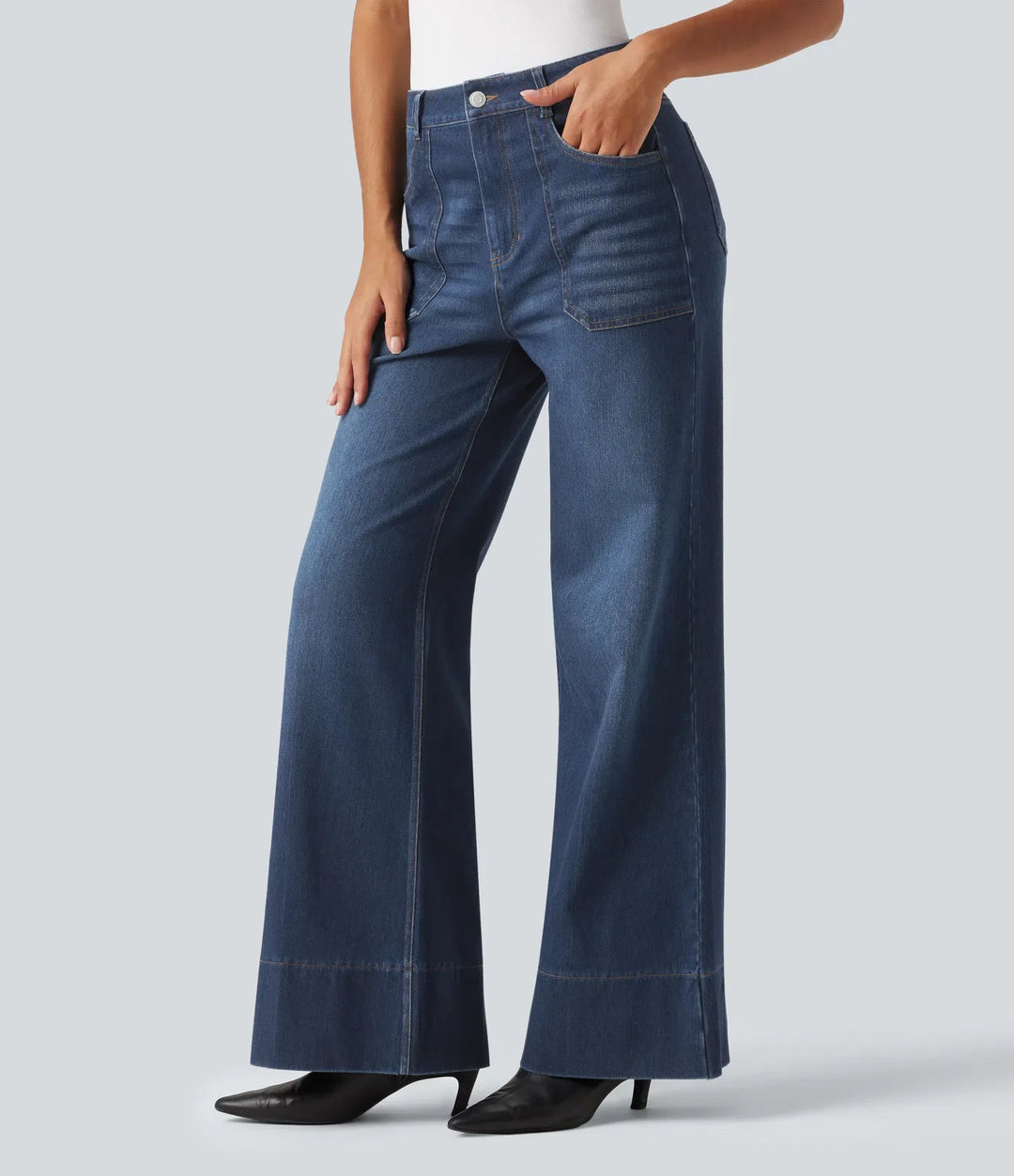 Halara Flex High Waisted Flare Jeans with Pockets