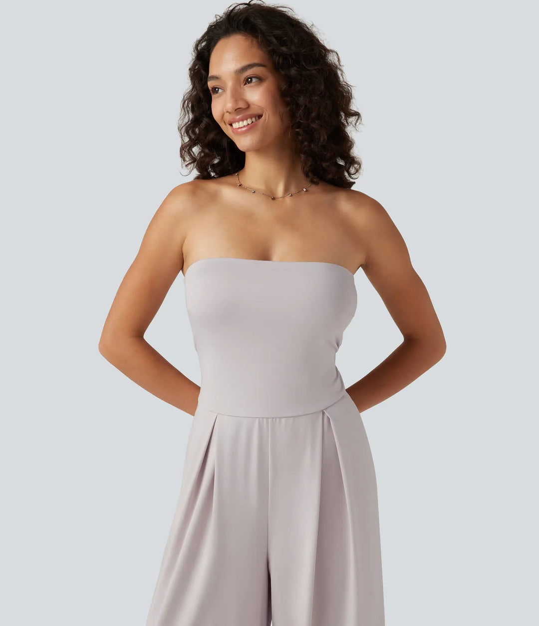 Tube Baggy Casual Jumpsuit with Pockets-Easy Peezy Edition