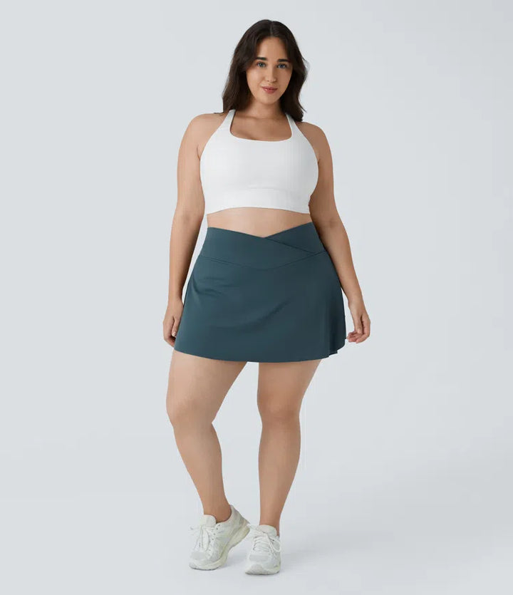 Everyday SoftlyZero Airy Crossover Pocket 2-in-1 InstantCool Tennis Plus Size Skirt-Lucid
