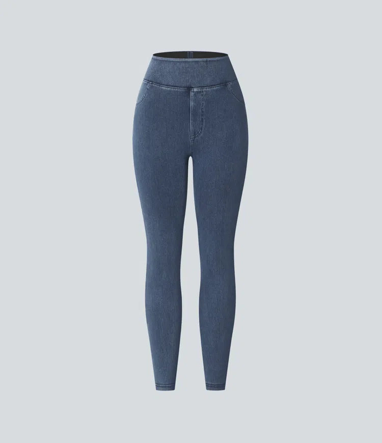 Halara Flex High Waisted Pocket Denim Casual Leggings