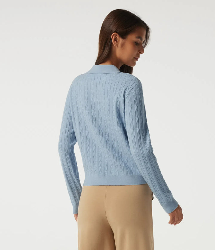 Polo Neck Long Sleeve Work Jumper