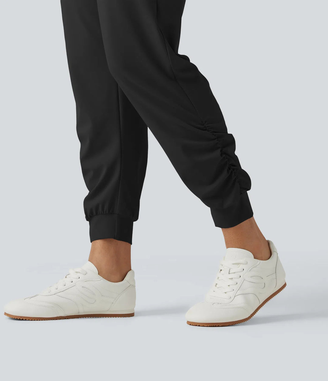 Halara UltraSculpt High Waisted Drawstring Ruched Yoga Joggers with Pockets