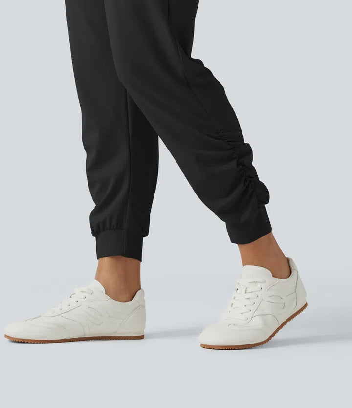Halara UltraSculpt High Waisted Drawstring Ruched Yoga Joggers with Pockets