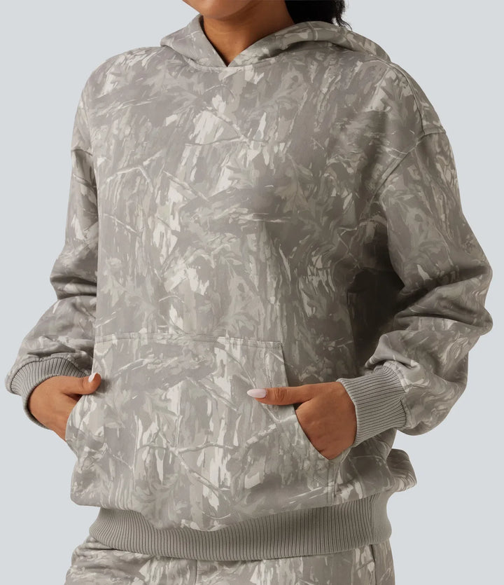 Hooded Long Sleeve Casual Sweatshirt with Pocket