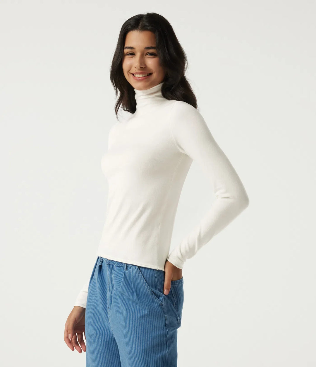 High Neck Long Sleeve Work Jumper
