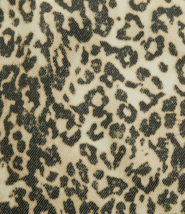 Long Sleeve Zipper Leopard Print Casual Jacket with Pockets