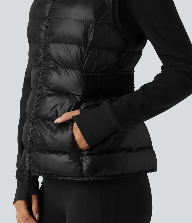 2-Piece Workout Padded Vest &amp; Jacket with Pockets