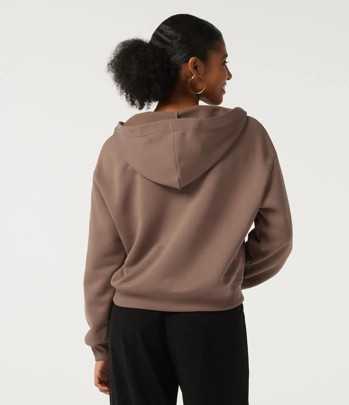 Hooded Long Sleeve Fleece Casual Sweatshirt with Pocket