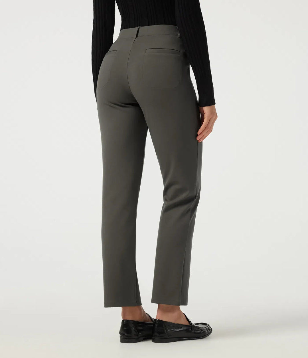 Halara Flex Mid Rise Straight Leg Work Trousers with Pockets