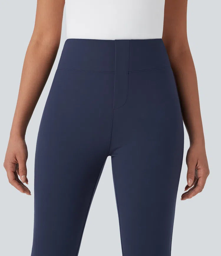 Halara Flex High Waisted Pocket Tapered Cropped Work Trousers