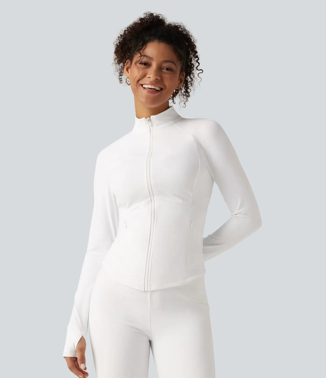 PuffFlex 3-in-1 Removable Hooded Long Sleeve Thumb Holes Casual Puffer Jacket with Pockets