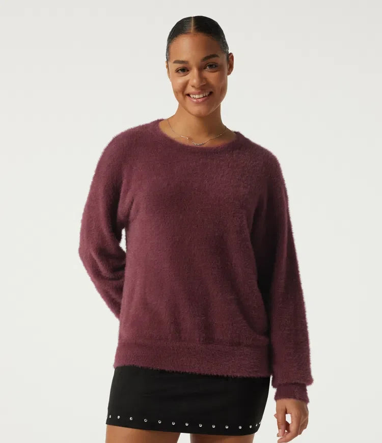 Round Neck Long Sleeve Casual Jumper