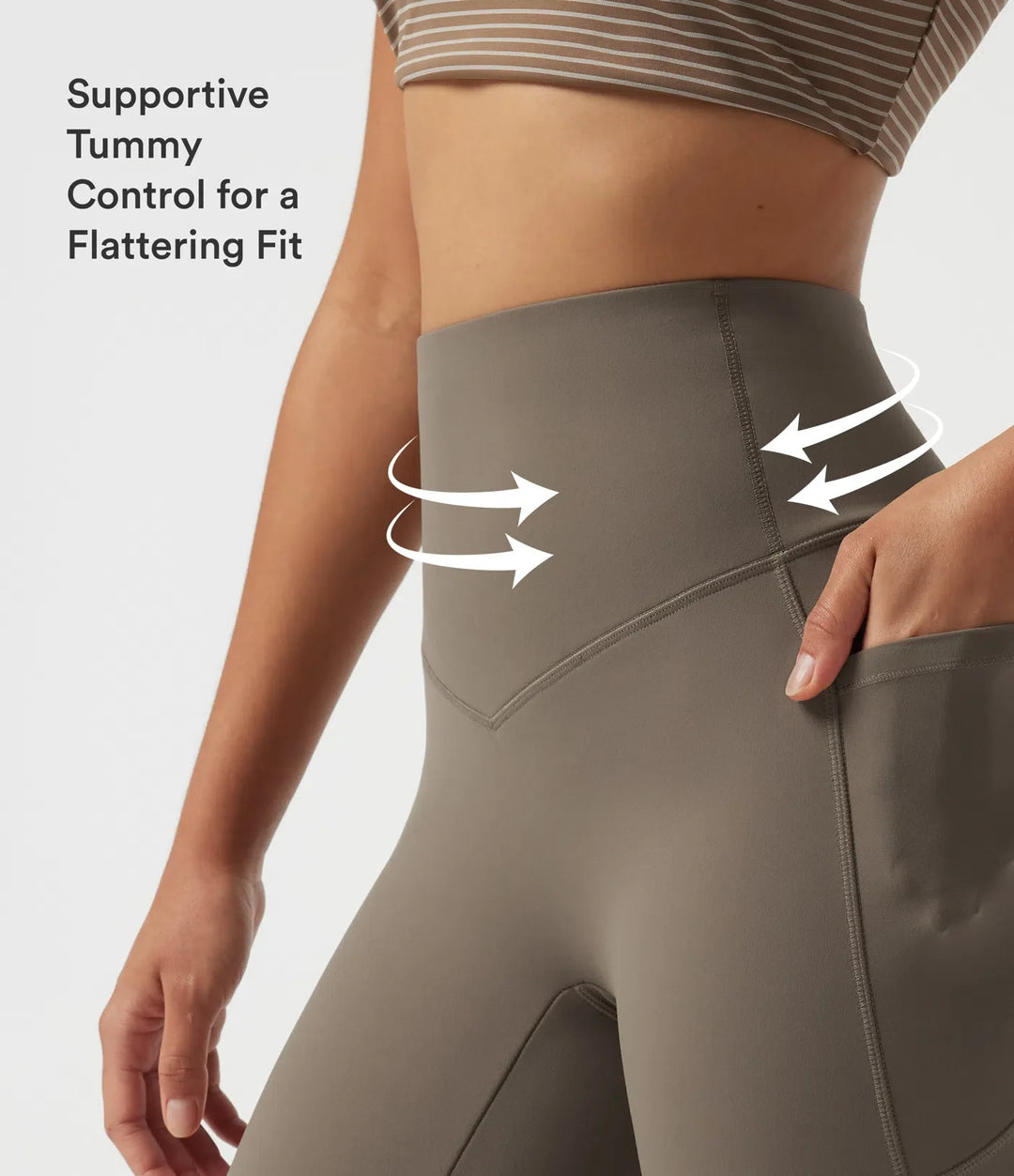 Halara UltraSculpt High Waisted Tummy Control Skinny Fleece Training Leggings with Pockets