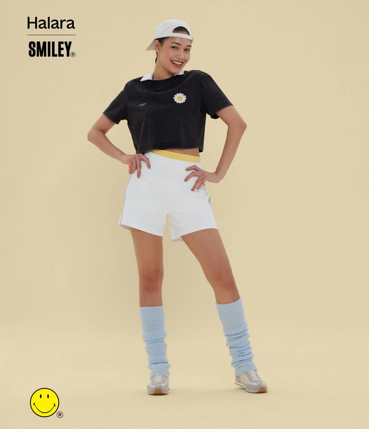 Halara X Smiley® SoftlyZero Airy Super High Waisted 2-in-1 InstantCool Yoga Shorts 5&