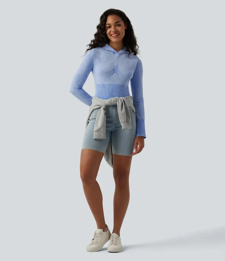 OneForm Seamless Flow Hooded Long Sleeve Casual Sweatshirt