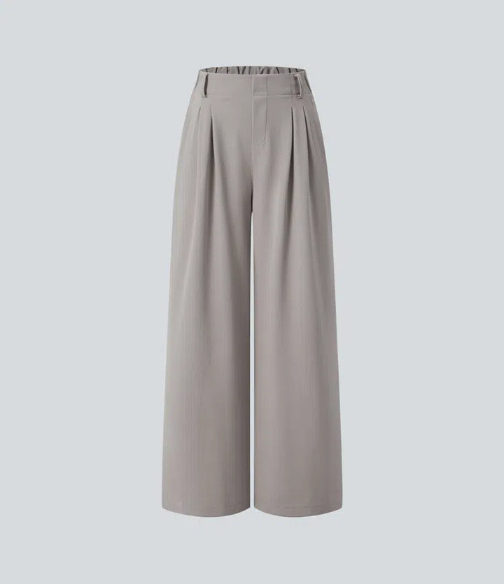Halara Flex High Waisted Pocket Wide Leg Waffle Work Trousers