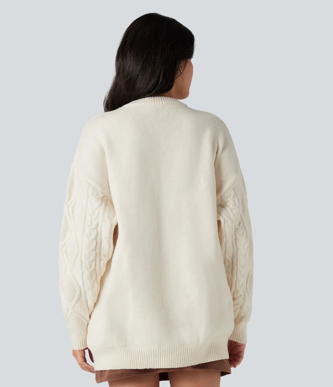 Round Neck Long Sleeve Casual Jumper