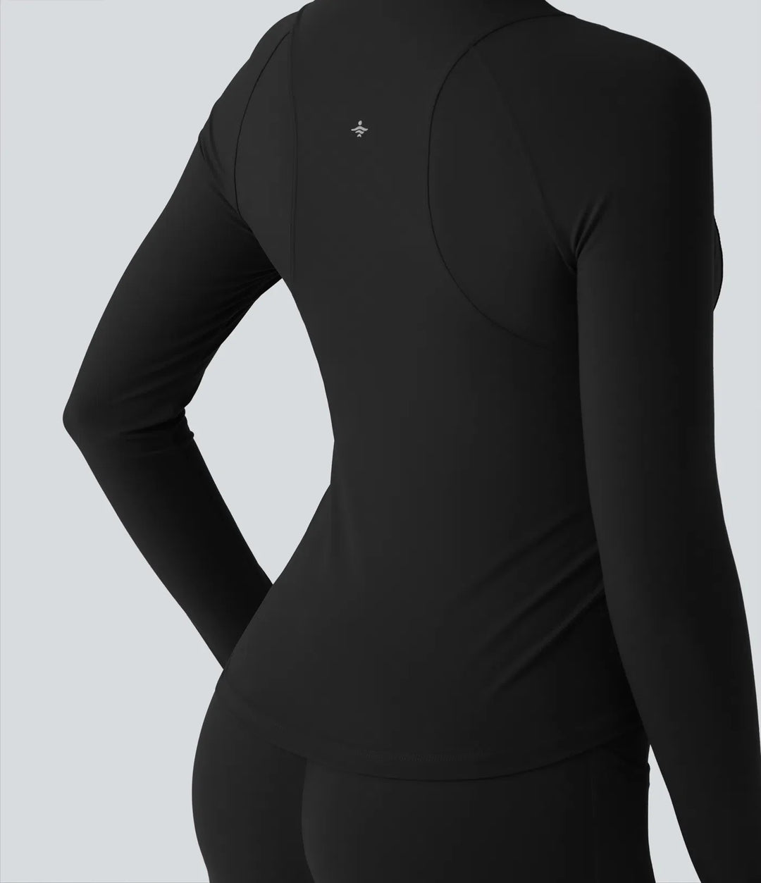 Halara UltraSculpt Stand Collar Long Sleeve Thumb Hole Yoga Curvy Jacket with Pockets