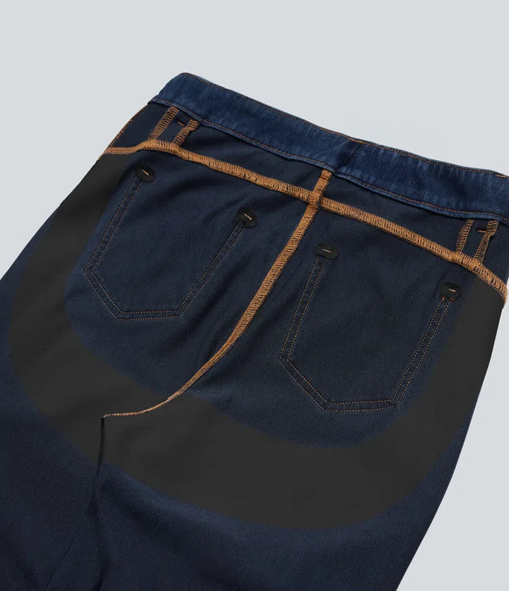 Halara Flex High Waisted Tummy Control Butt Lifting Denim Casual Bootcut Leggings with Pockets