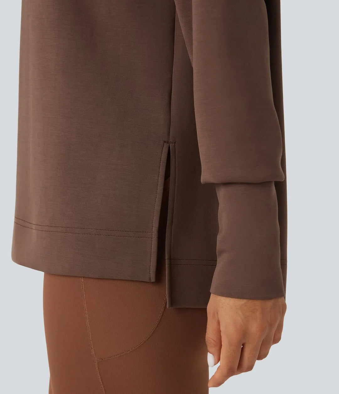 SpacerTek Round Neck Long Sleeve Casual Sweatshirt
