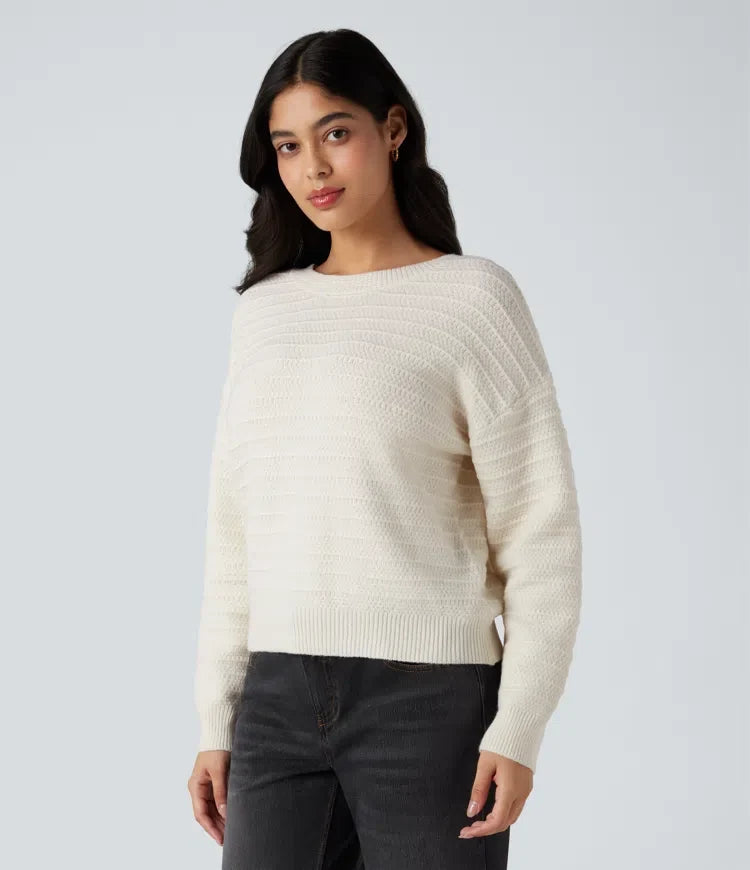 Long Sleeve Tie Back Work Jumper