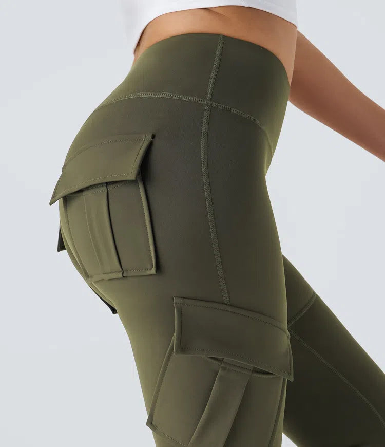 DayStretch High Waisted Cargo Pocket Skinny Yoga Leggings