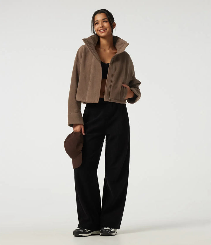 High Neck Long Sleeve Workout Jacket