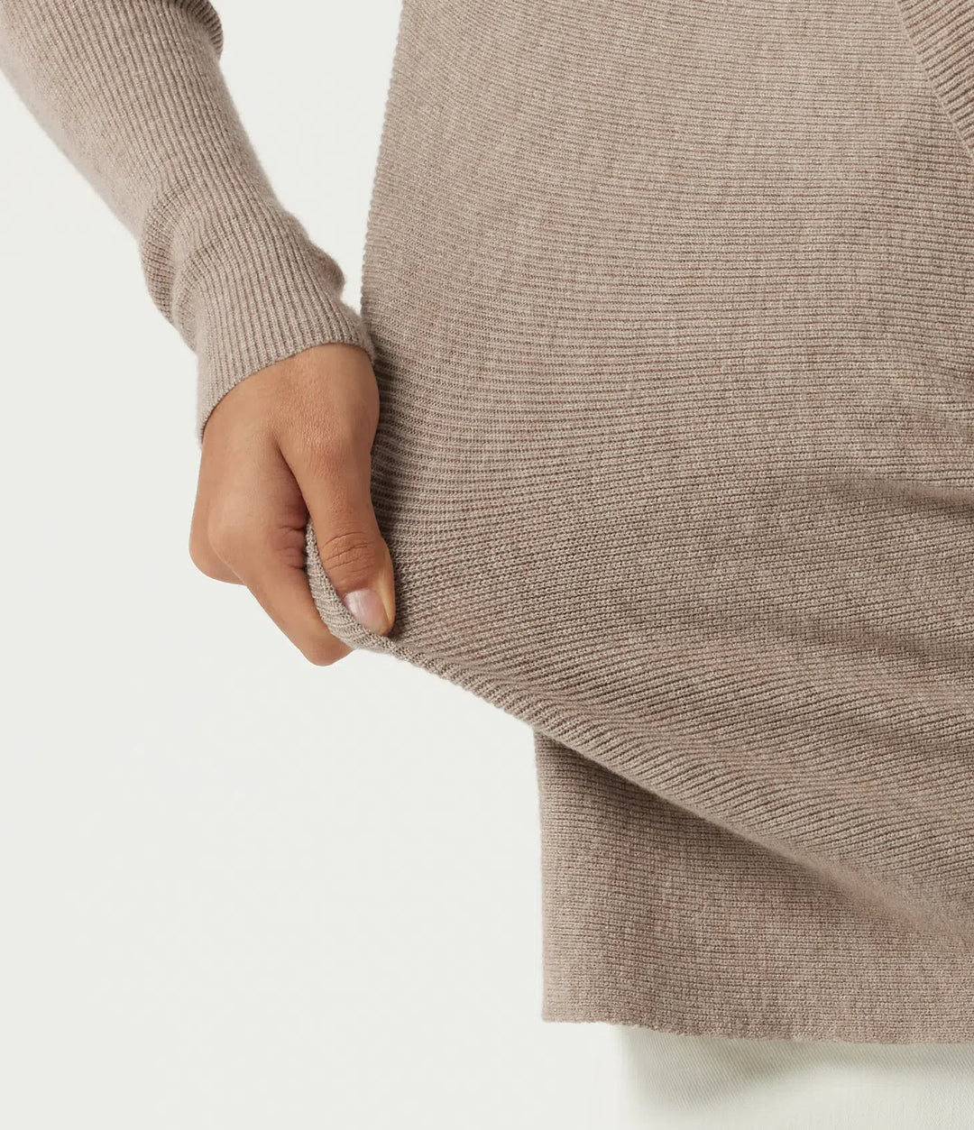 Cowl Neck Long Sleeve Stacked Casual Jumper