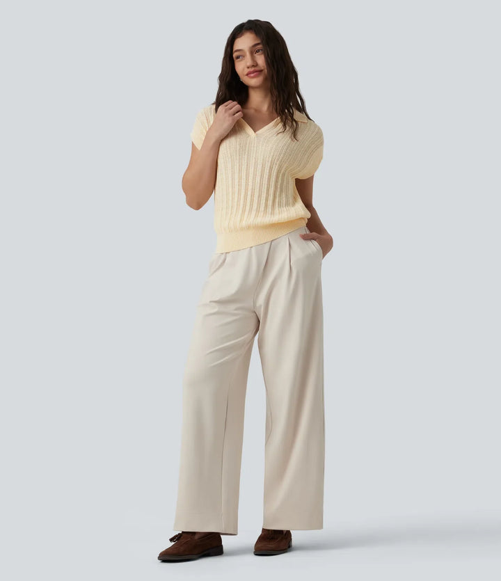 Polo Cap Sleeve Work Jumper