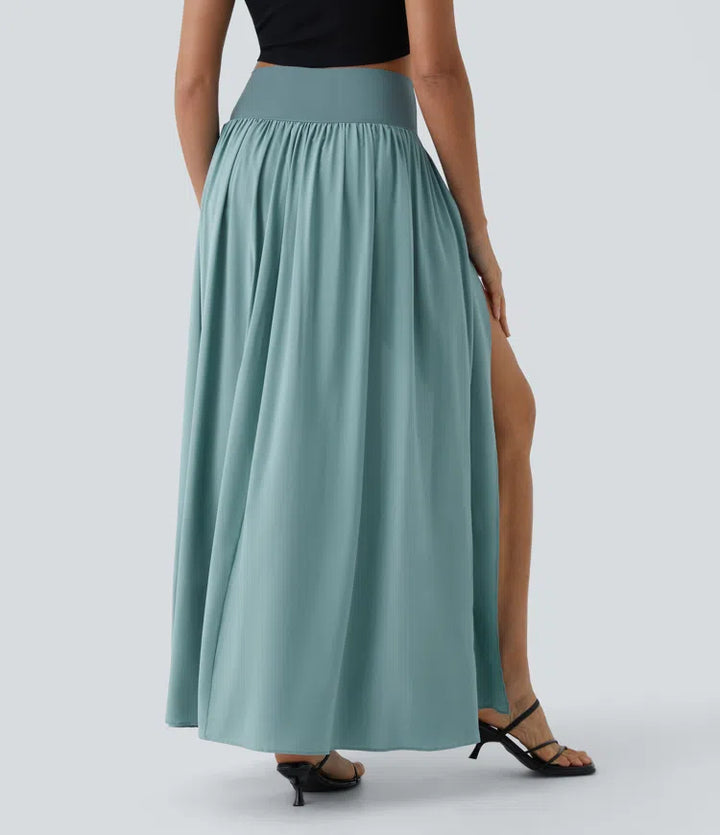Breezeful High Waisted Split 2-in-1 Flowy Quick Dry Maxi Casual Skort
