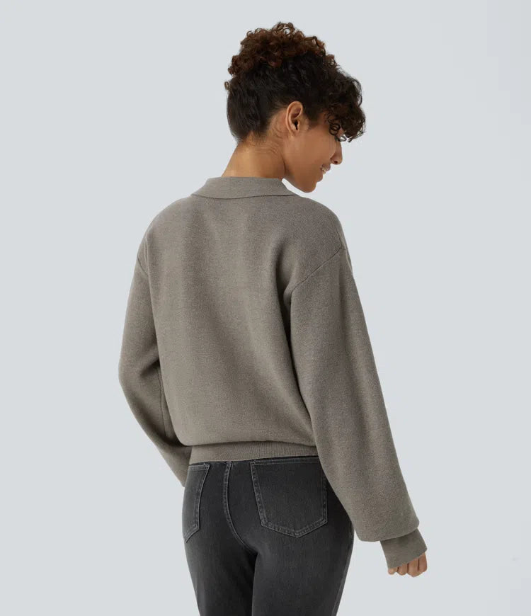 Pocket Long Sleeve Casual Jumper