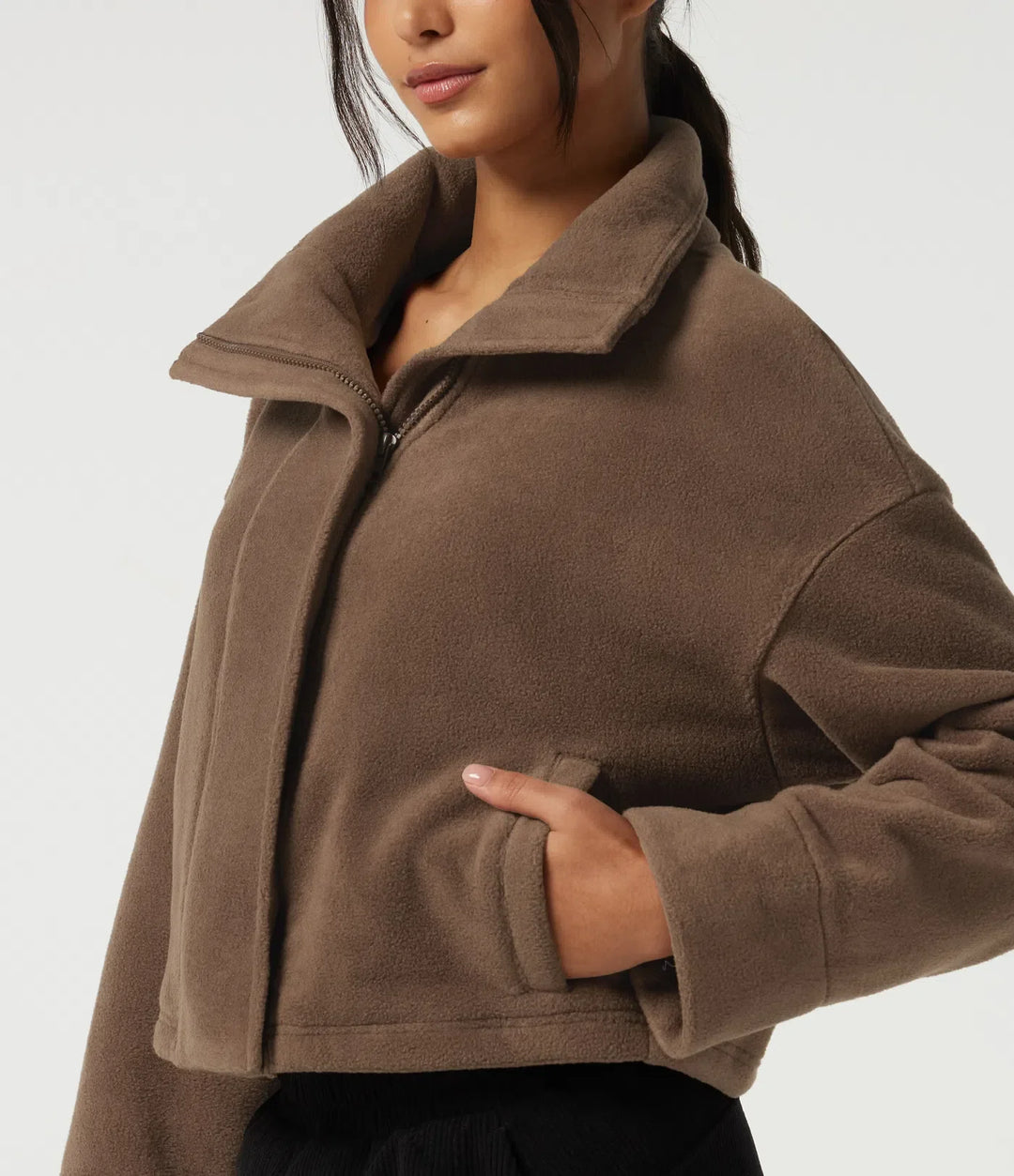 High Neck Long Sleeve Workout Jacket