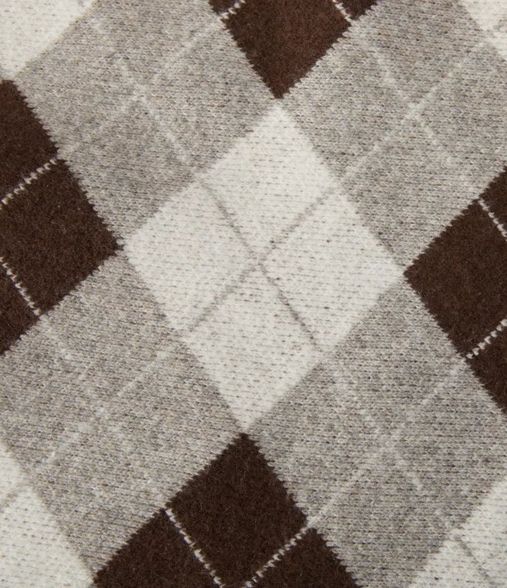 V Neck Long Sleeve Plaid Casual Cardigan