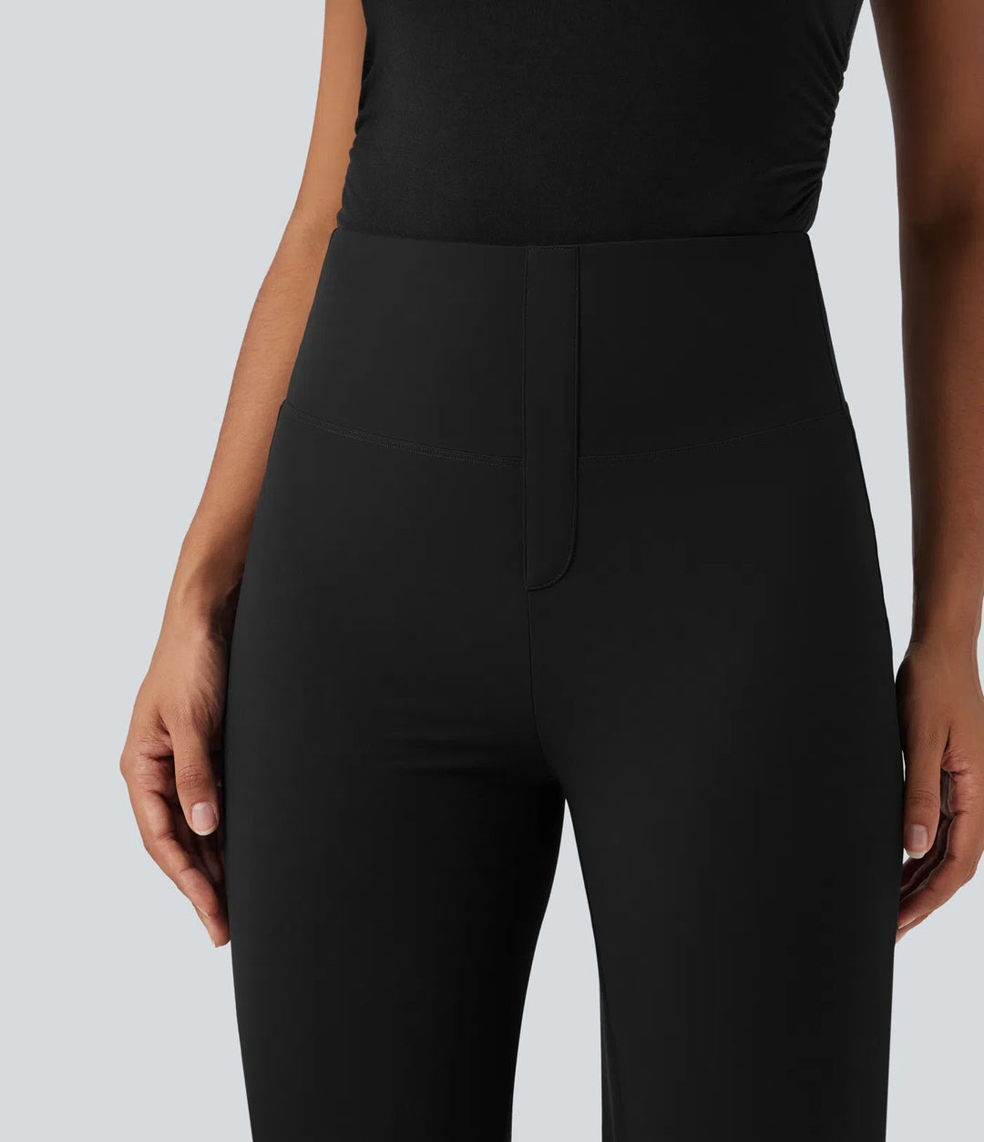 Halara UltraSculpt High Waisted Tummy Control Straight Leg Work Trousers with Pockets