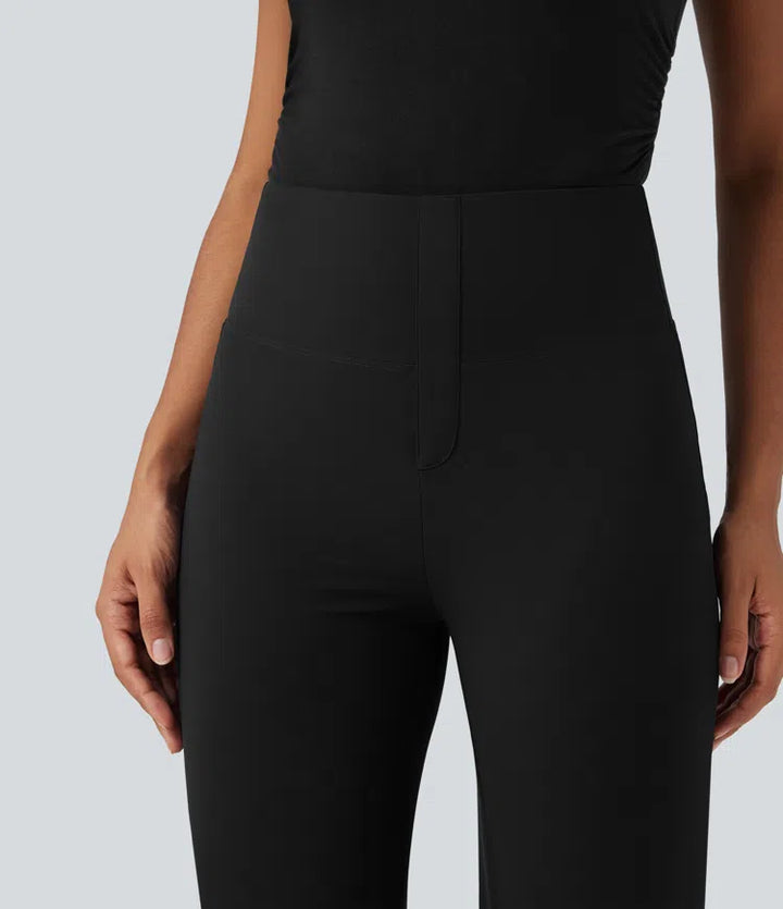 Halara UltraSculpt High Waisted Tummy Control Straight Leg Work Trousers with Pockets