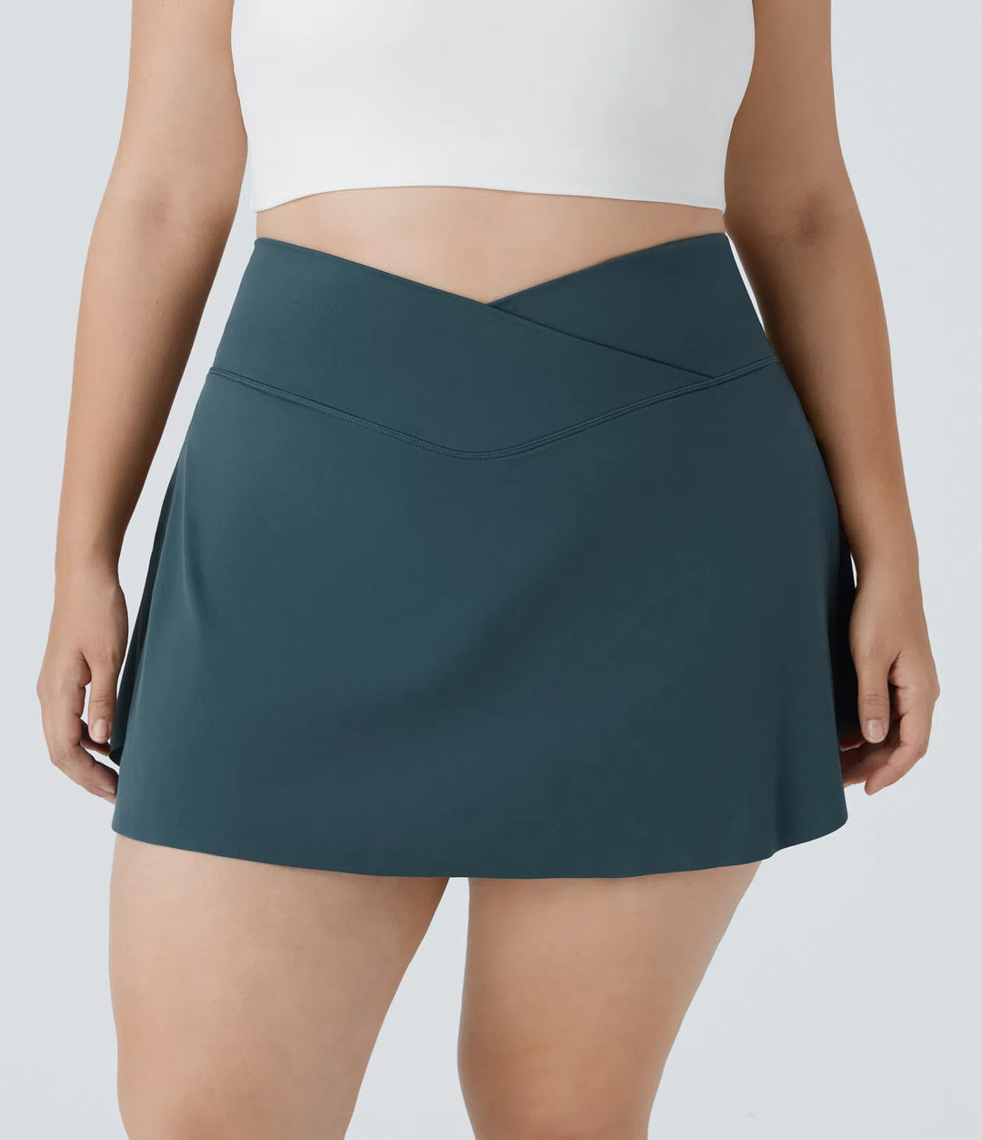 Everyday SoftlyZero Airy Crossover Pocket 2-in-1 InstantCool Tennis Plus Size Skirt-Lucid