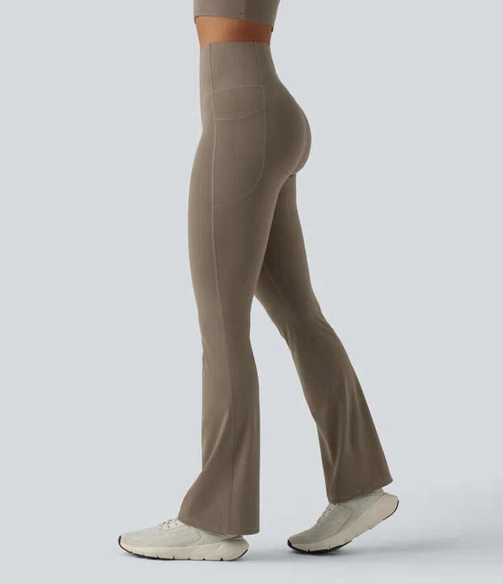 Halara UltraSculpt High Waisted Butt Lifting Tummy Control Bootcut Yoga Leggings with Pockets
