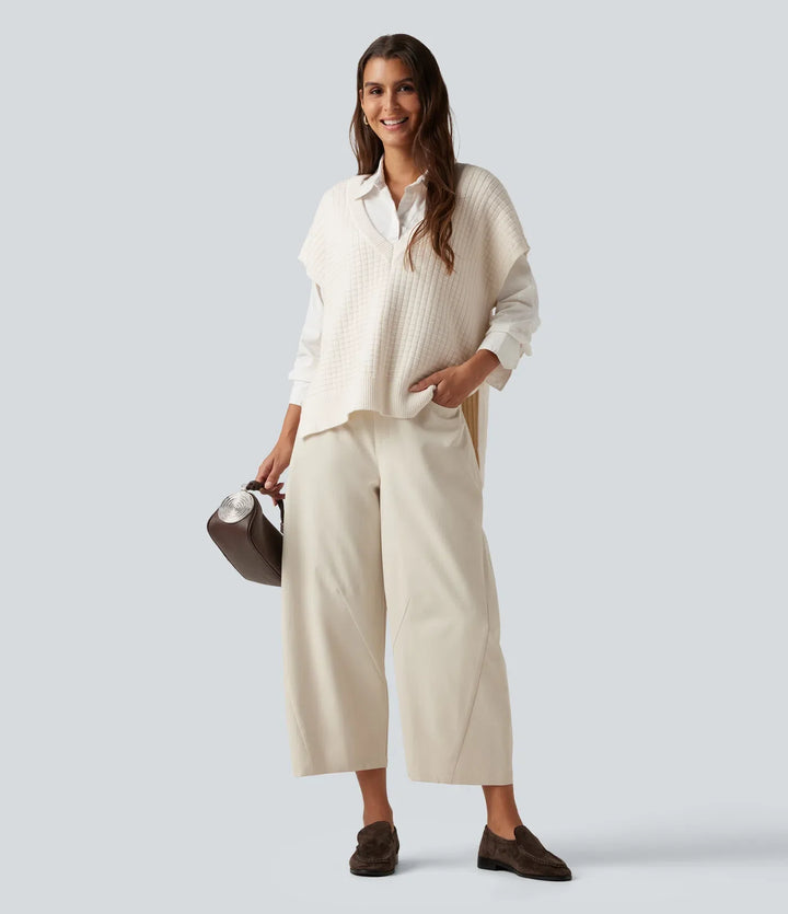 Deep V Neck Casual Jumper Vest
