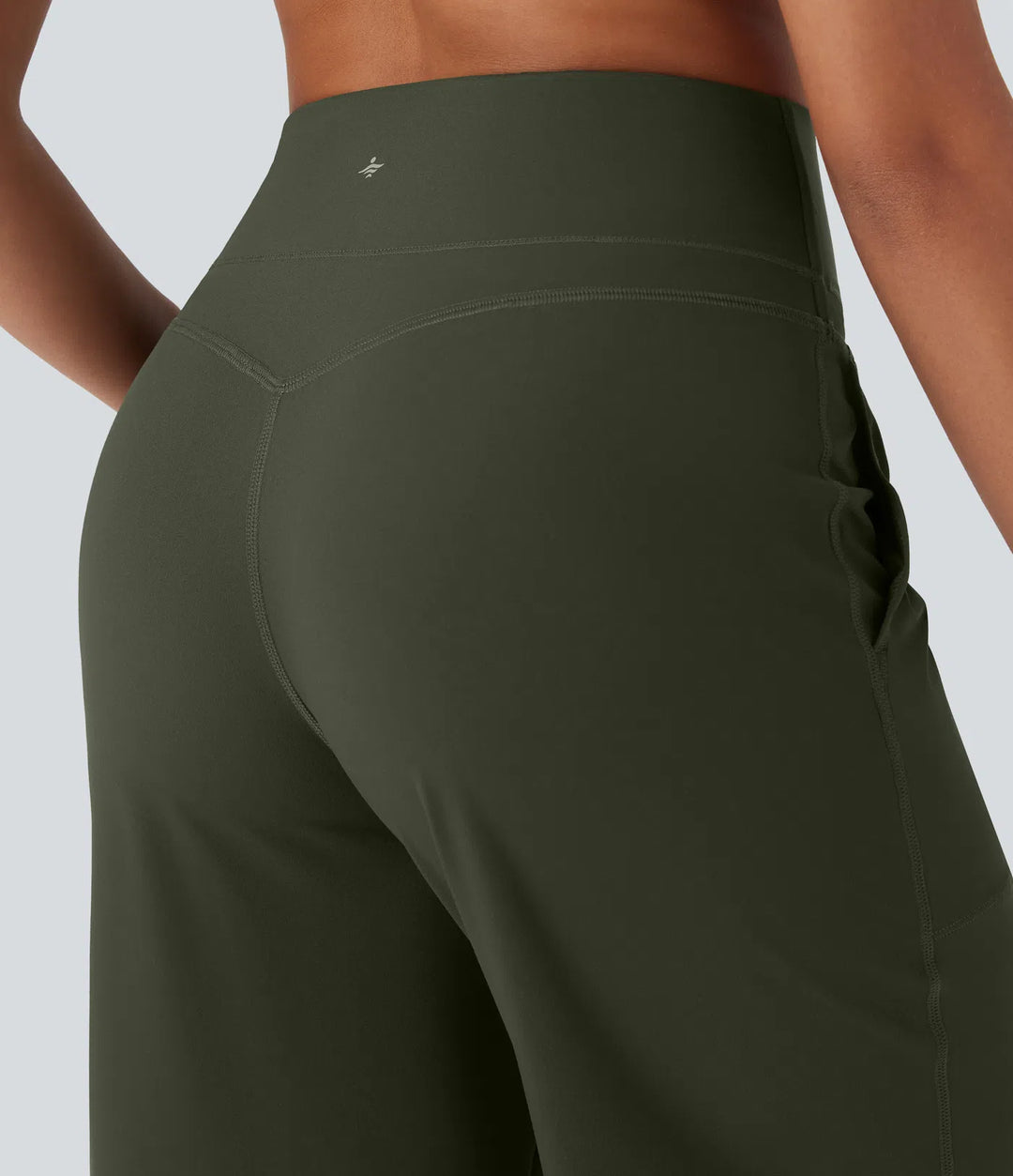 Halara UltraSculpt High Waisted Tummy Control Straight Leg Yoga Trousers with Pockets