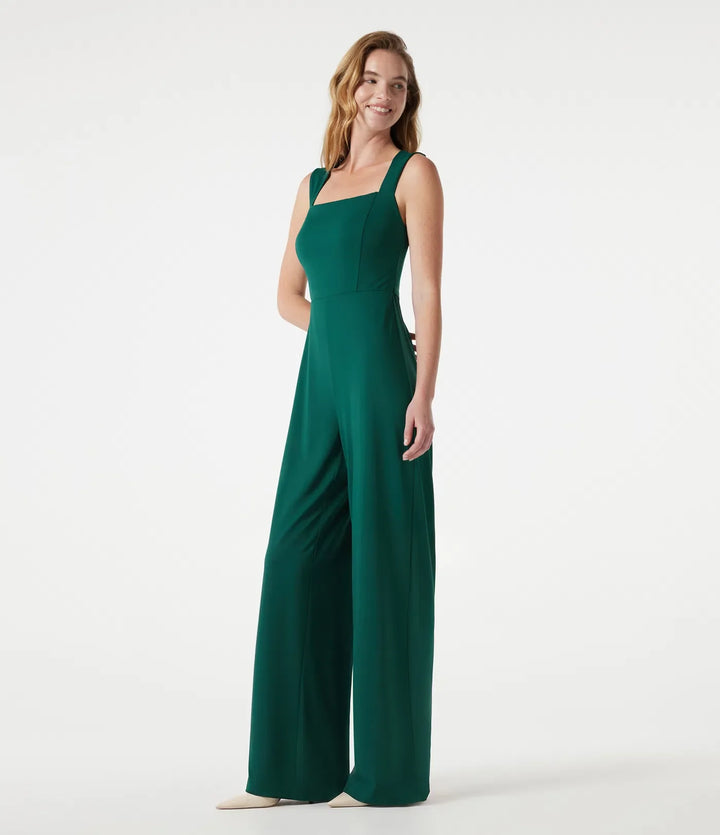Square Neck Built-in Bra Sleeveless Jumpsuit-Easy Peezy Edition