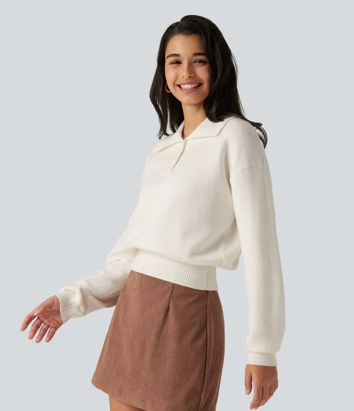 Collared Half Zip Long Sleeve Work Jumper