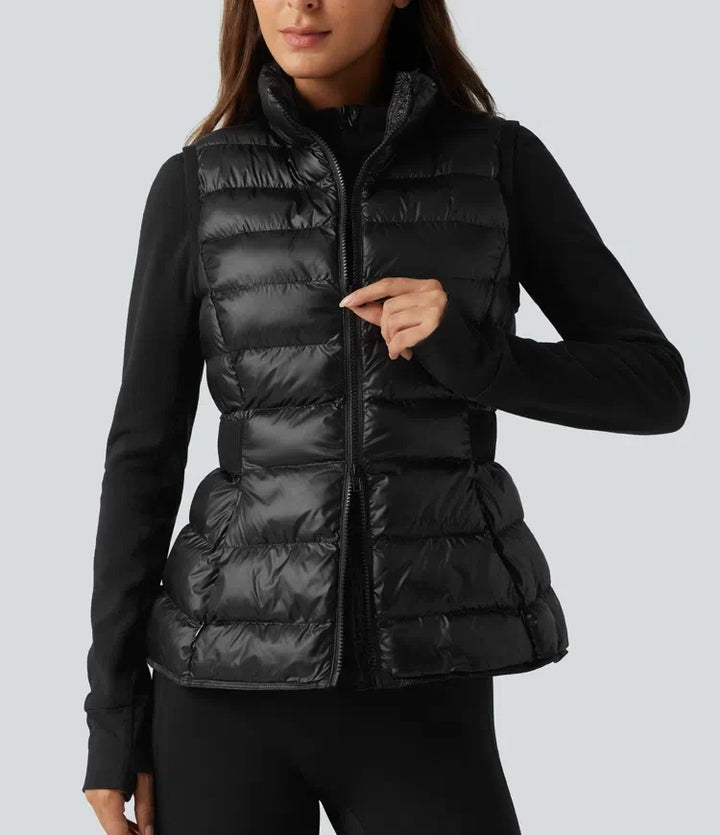 2-Piece Workout Padded Vest &amp; Jacket with Pockets